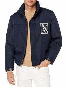 A|X Armani Exchange Men's Zip Up Reflective Jacket