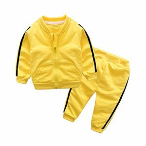 Moyikiss Studio Unisex Tracksuit Baby Boys Girls Clothes Cotton Long Sleeve Zipper Sweatshirt Jacket and Pants