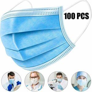 [Spot Goods] 100 PCS Disposable Filter Mask 3 Ply Earloop Medical Dental Surgical Hypoallergenic Breathability Comfort Breathable Beauty Medical Dust Mask